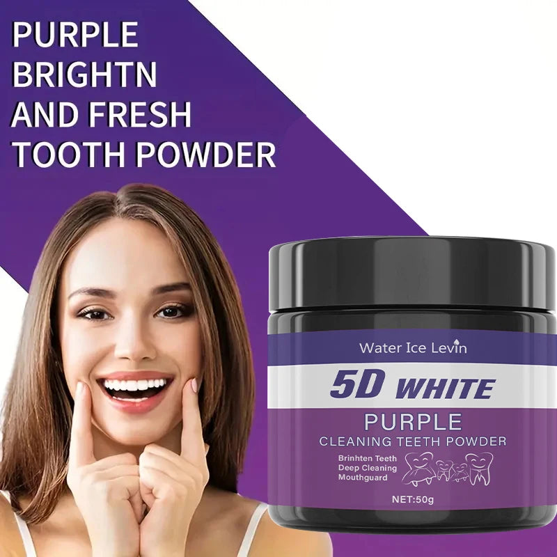 Purple Teeth Whitening Powder | 5-Day Fast Stain Remover