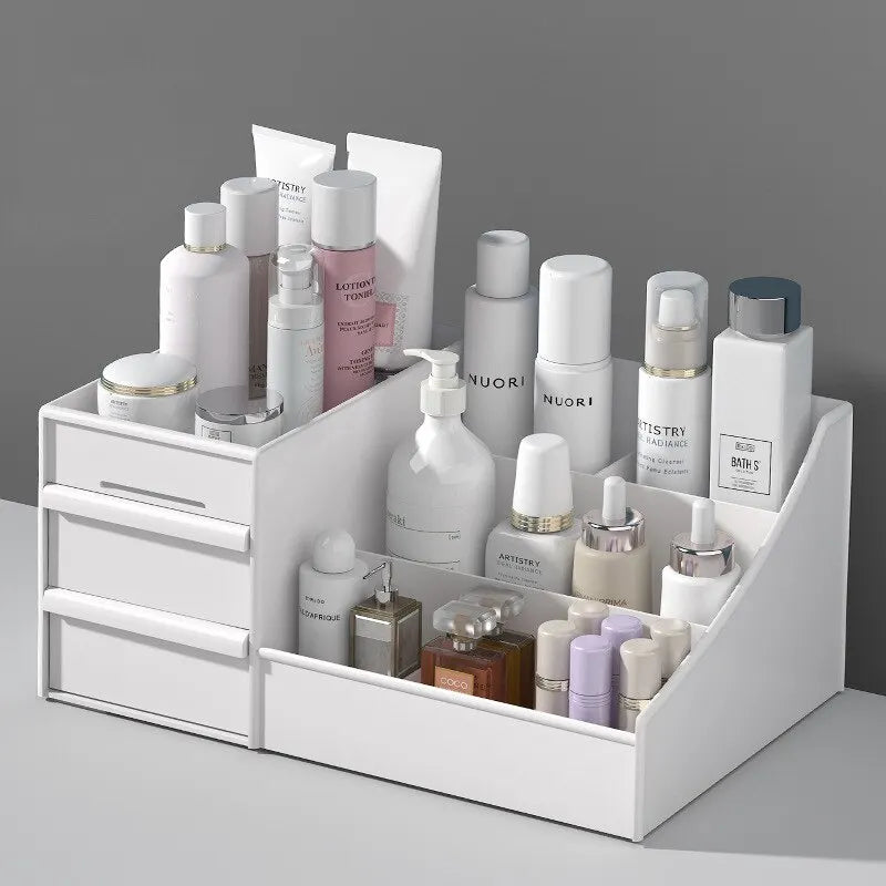 Minimalist Desktop Makeup Organizer with Drawers