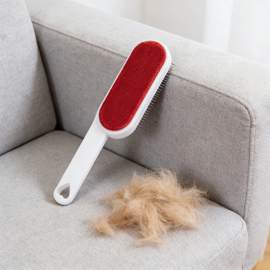 Self-Cleaning Pet Hair Remover Brush | Double-Sided Lint & Fur Roller for Sofa, Carpet & Clothes