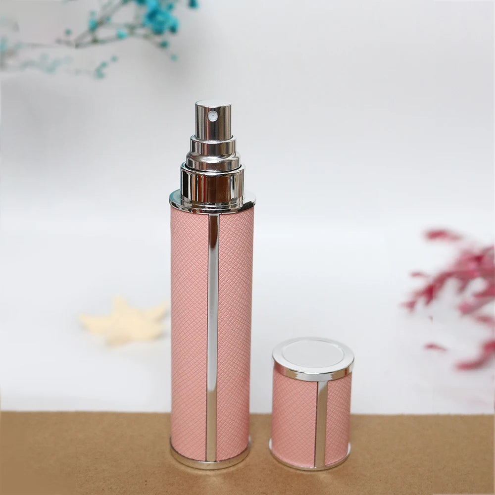 Luxury Leather Refillable Perfume Spray Bottle (10ml)