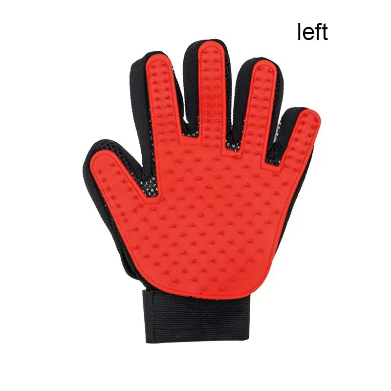 Pet Hair Remover & Massage Brush Glove for Pets