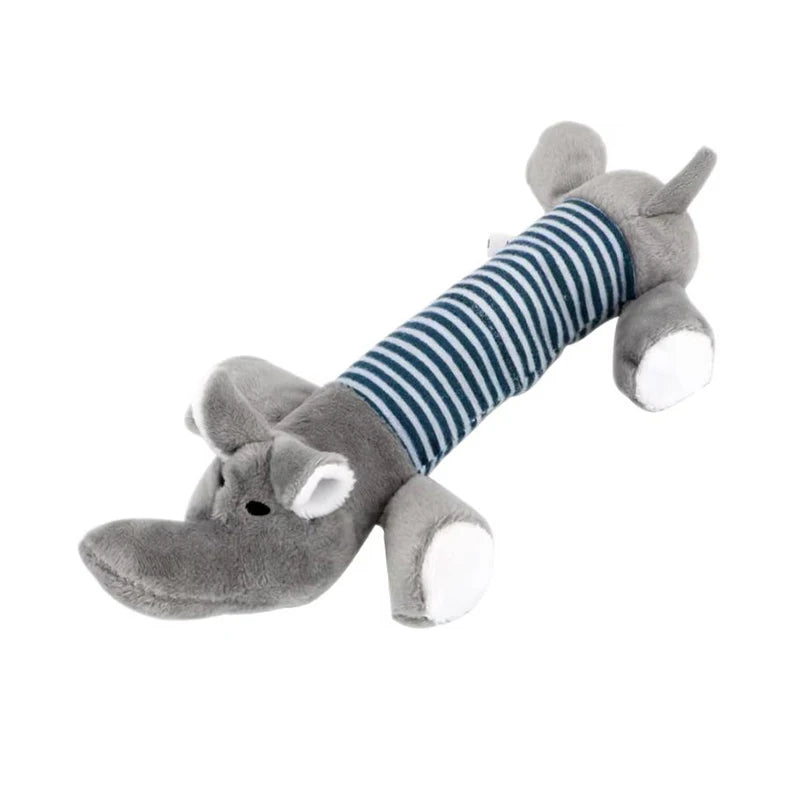 Interactive Cartoon Embroidery Plush Toy | Cute Squeaky Stress-Relief Toy for Dogs & Cats