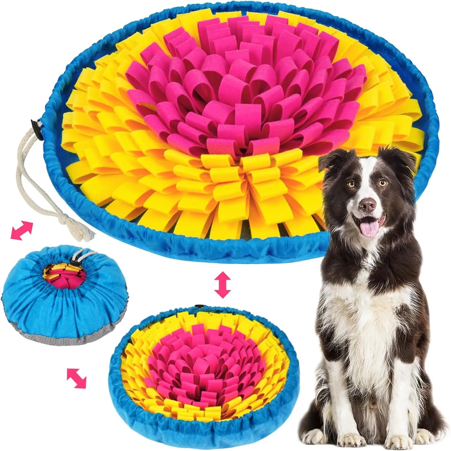 Interactive Pet Snuffle Mat | Portable Foraging Bowl & Boredom Buster for Dogs & Cats