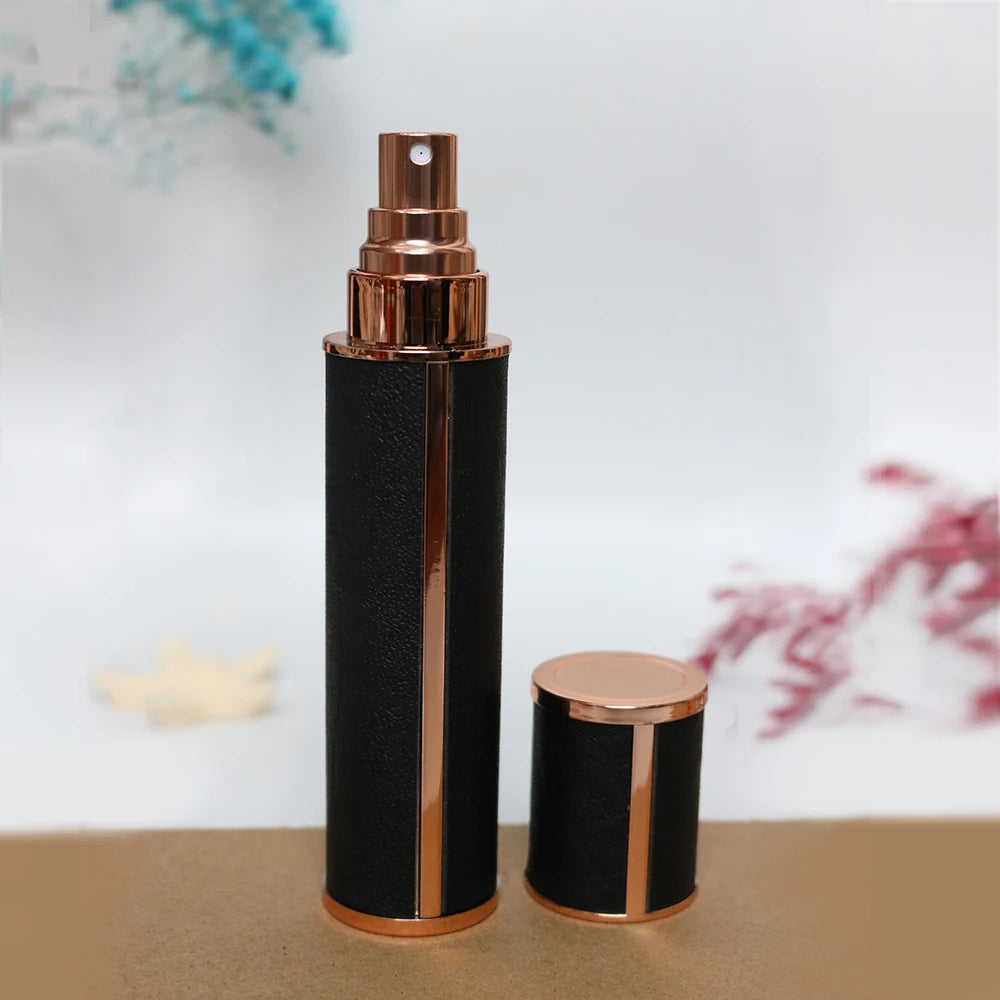 Luxury Leather Refillable Perfume Spray Bottle (10ml)