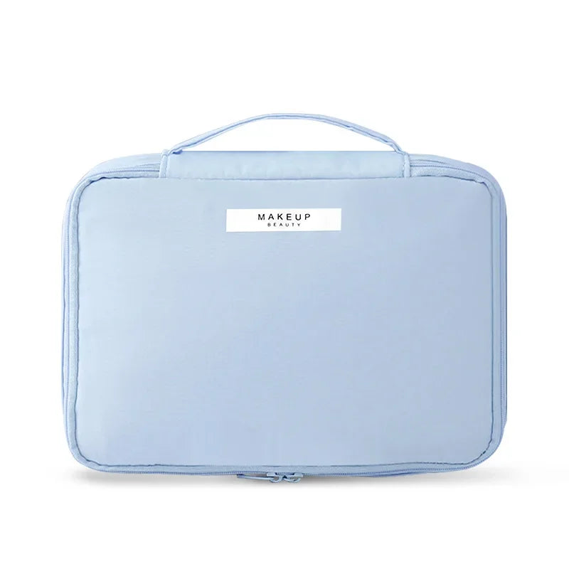 Large-Capacity Portable Aesthetic Cosmetic Bag | Three-Dimensional Travel Toiletry Organizer