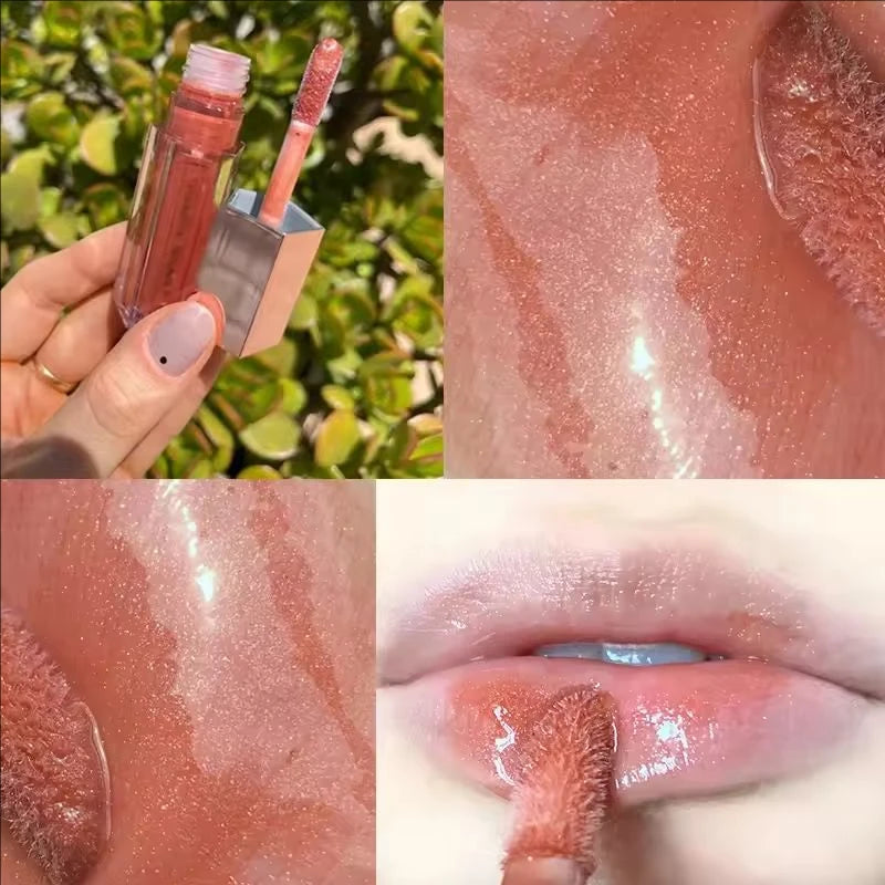 Luxury Mirror Water Gloss - High-Shine Hydrating Lip Glow, Long-Lasting & High-Pigment Lip Tint