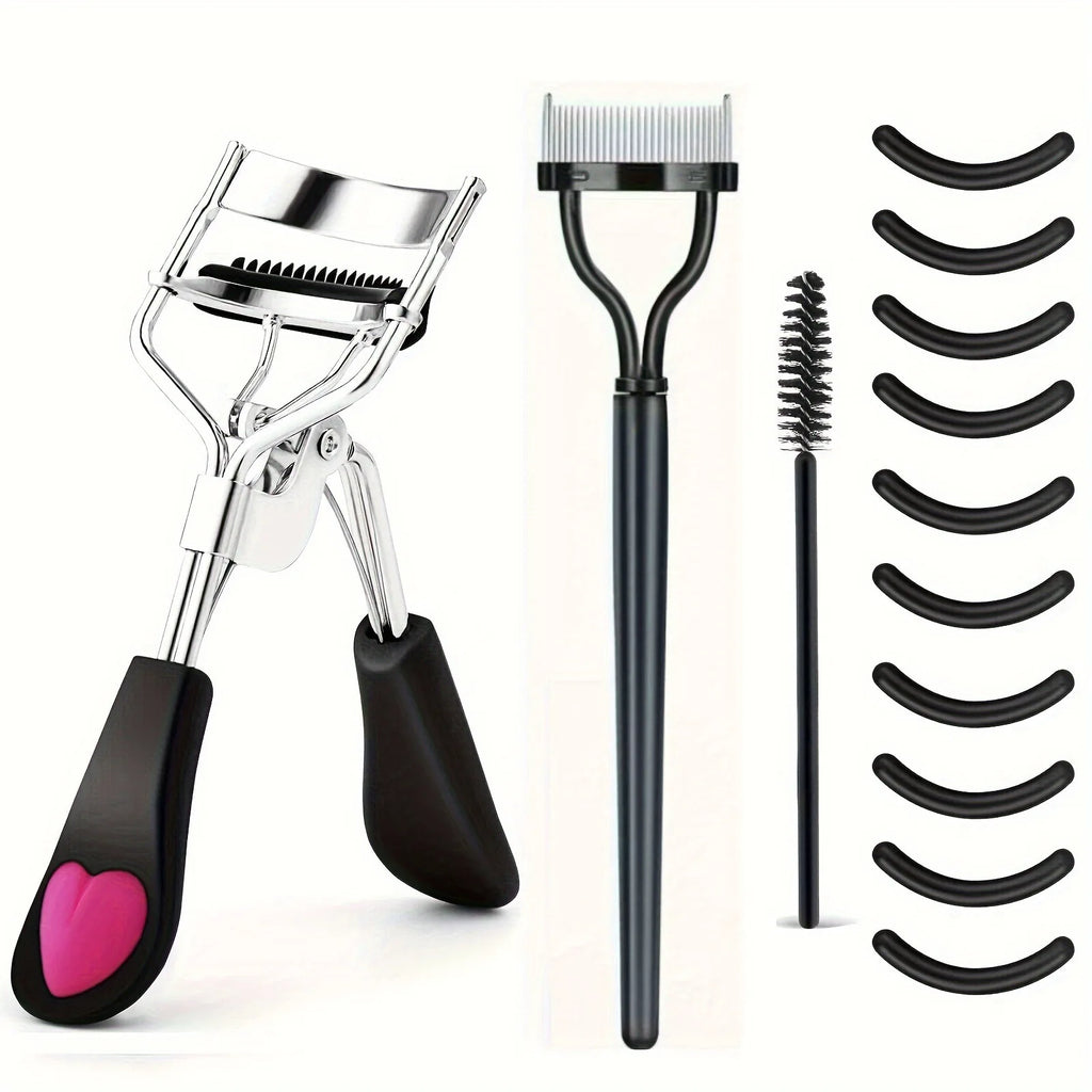 7/15pcs Eyelash Curler Set with Replacement Pads & Lash Tools