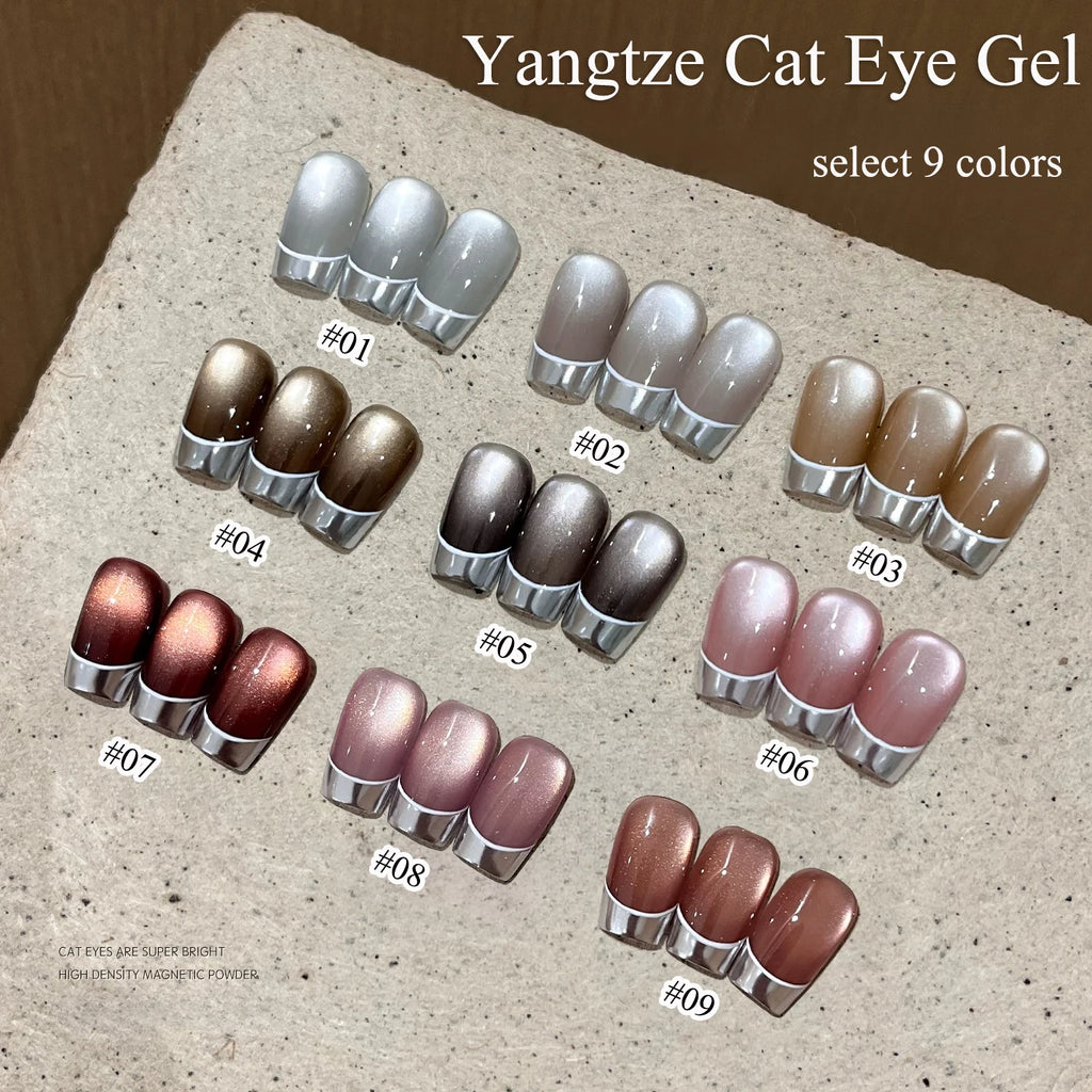 WS Black Glass Cat Eye Magnetic Gel Nail Polish