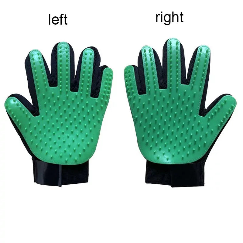 Pet Hair Remover & Massage Brush Glove for Pets