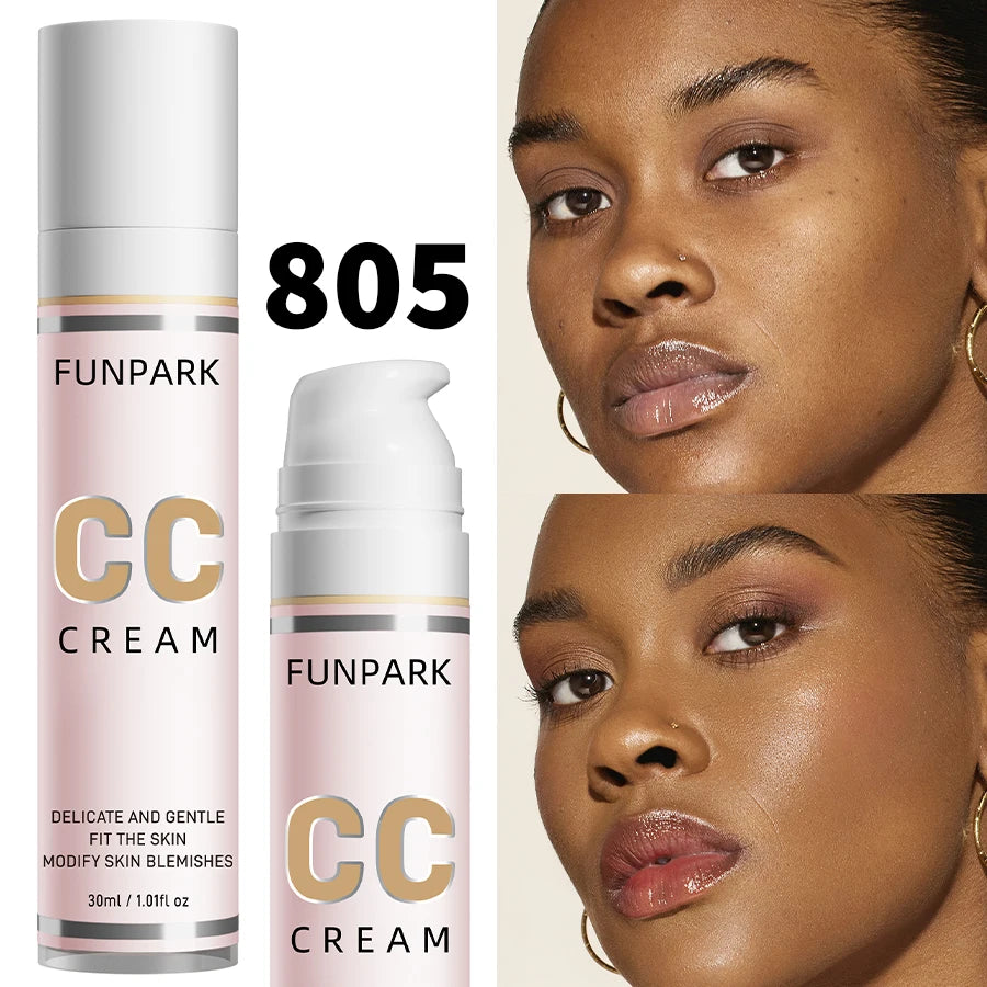 Color Correcting CC Cream - Waterproof Liquid Foundation & Concealer (30ml)