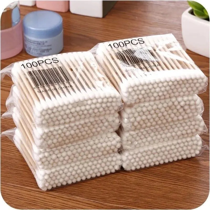 Everyday Double-Headed Wooden Cotton Buds (500pcs)
