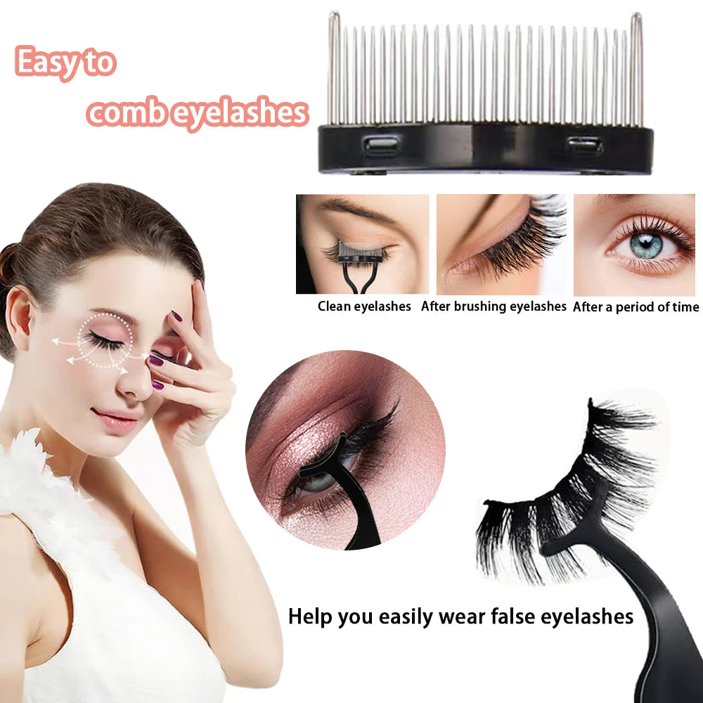 7/15pcs Eyelash Curler Set with Replacement Pads & Lash Tools