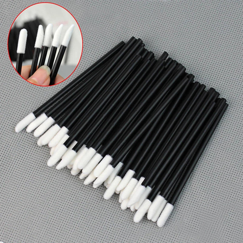 Disposable Lip Brush Applicators (50 / 100pcs Pack) | Wholesale Makeup Lip Gloss Wands