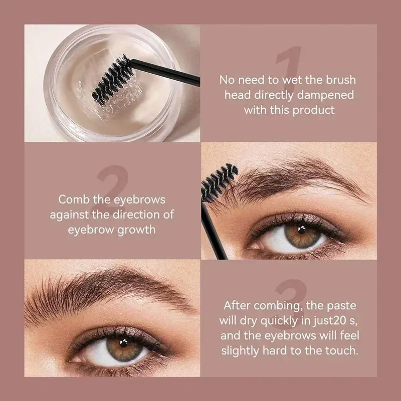 3D Waterproof Eyebrow Sculpting Gel & Setting Wax