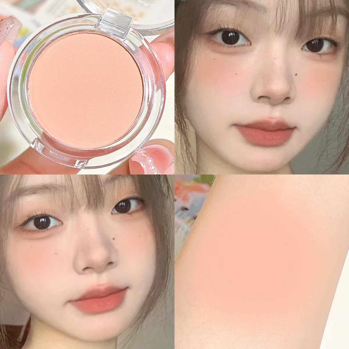 Velvet Matte Single Powder Blush – Natural Everyday Radiance