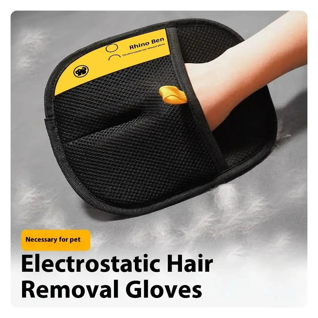 Pet Hair Remover & Massage Brush Glove for Pets