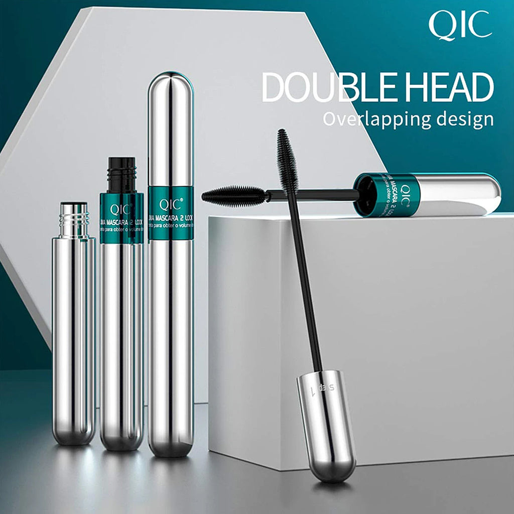 Dual-Effect Silk Fiber Waterproof Mascara – Volumizing & Lengthening