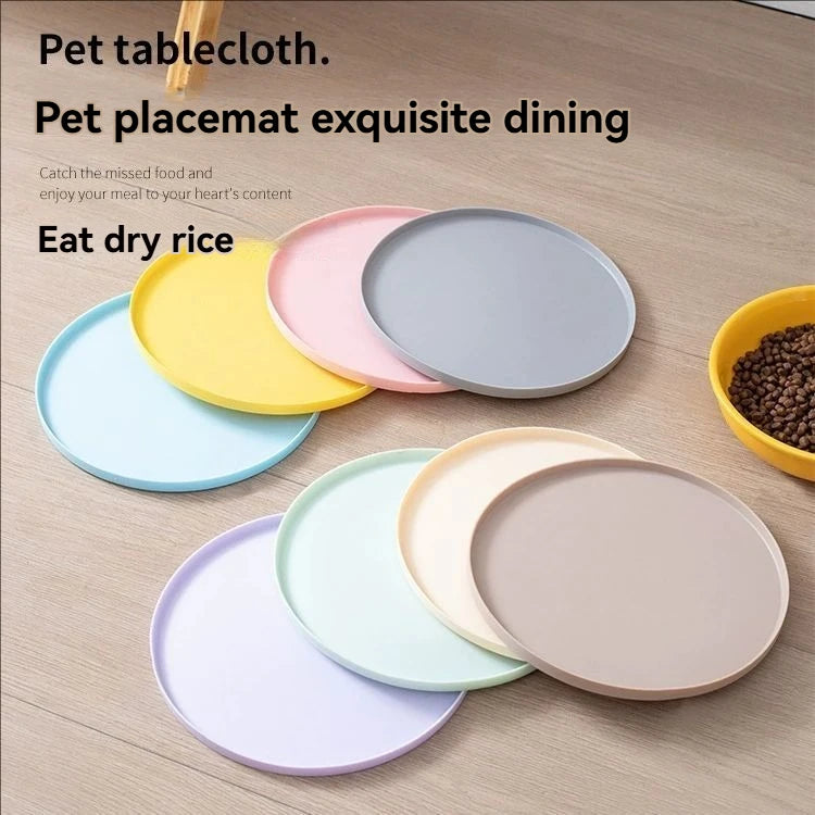 Waterproof Rubber Pet Meal Mat | Leak-Proof & Anti-Slip Food Bowl Placement Pad