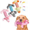 Interactive Cartoon Embroidery Plush Toy | Cute Squeaky Stress-Relief Toy for Dogs & Cats