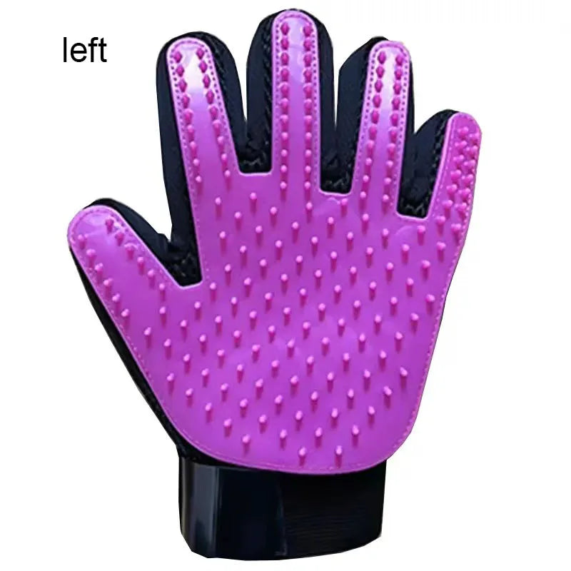Pet Hair Remover & Massage Brush Glove for Pets