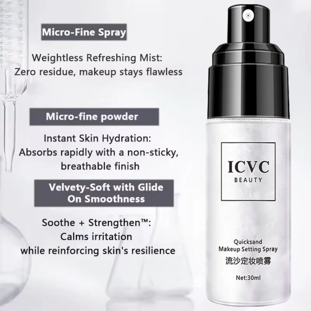 Waterproof Makeup Setting Spray - Long Lasting & Oil-Control Hydrating Mist (30ml)