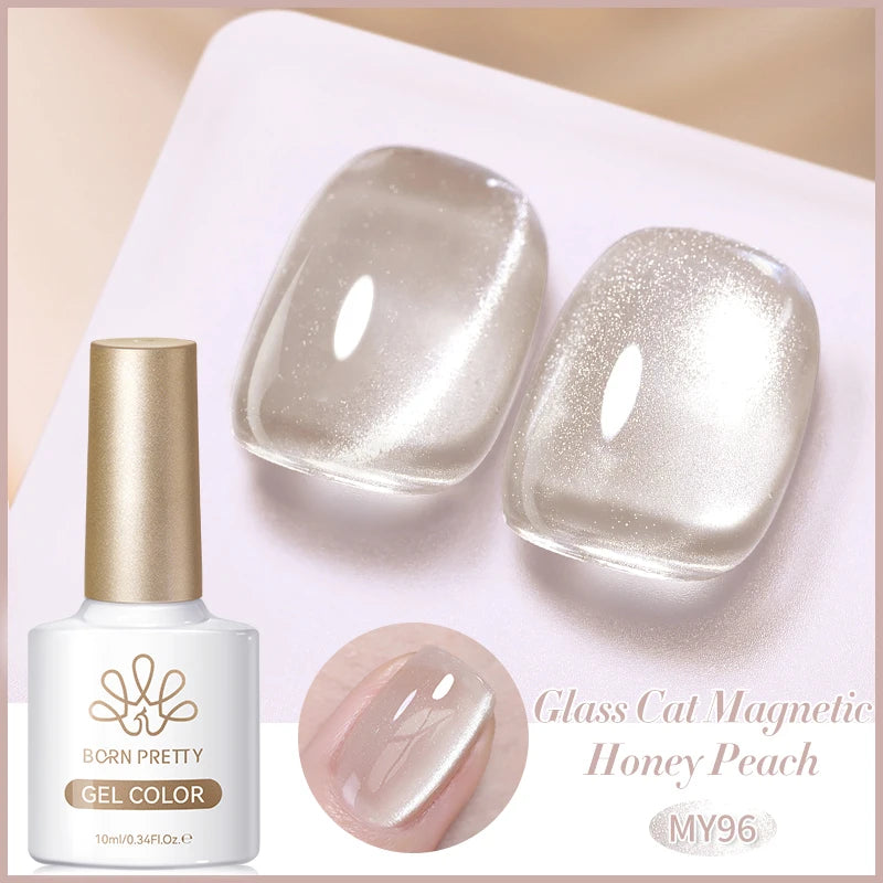 BORN PRETTY Silver Water Light Cat Eye Magnetic Gel Nail Polish (10ml)