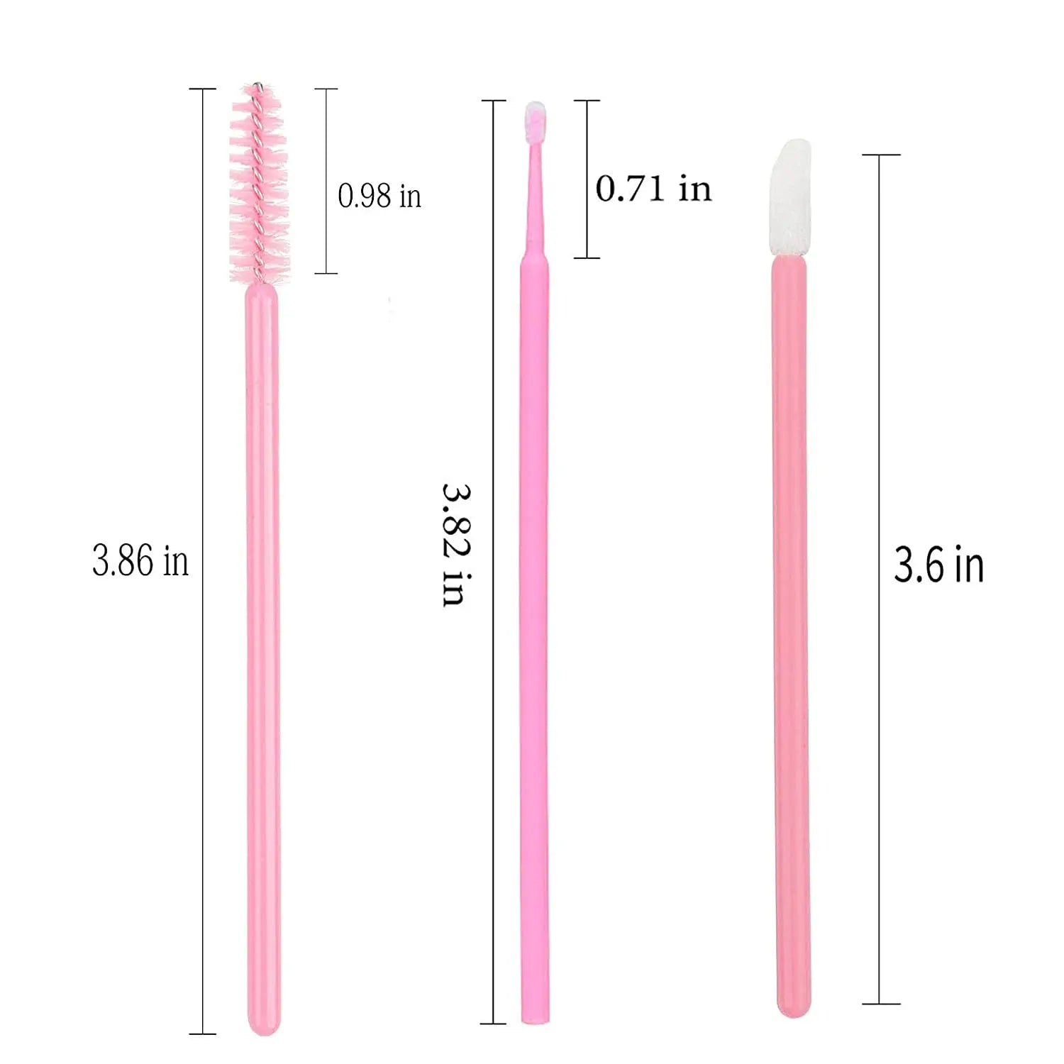 200-Piece Disposable Makeup Brushes Set | Mascara Wands, Lip Applicators & Microbrushes