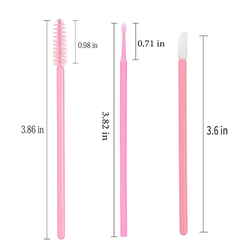 200-Piece Disposable Makeup Brushes Set | Mascara Wands, Lip Applicators & Microbrushes